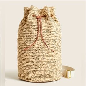 J. Crew woven sling bag.